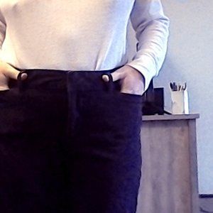 Faded Glory black velvet pants